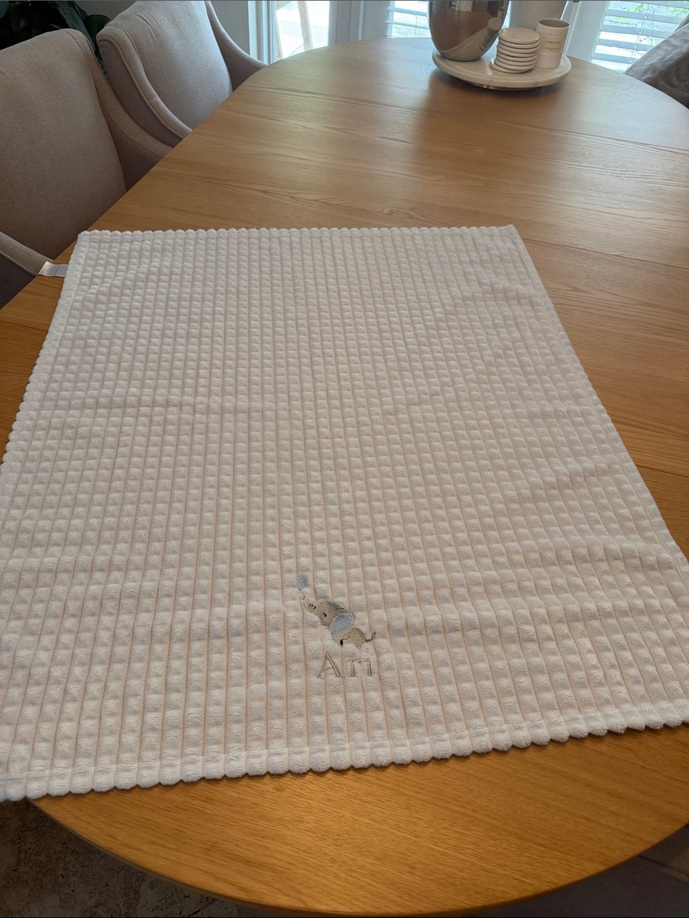 Snuggle baby blue Ari blanket